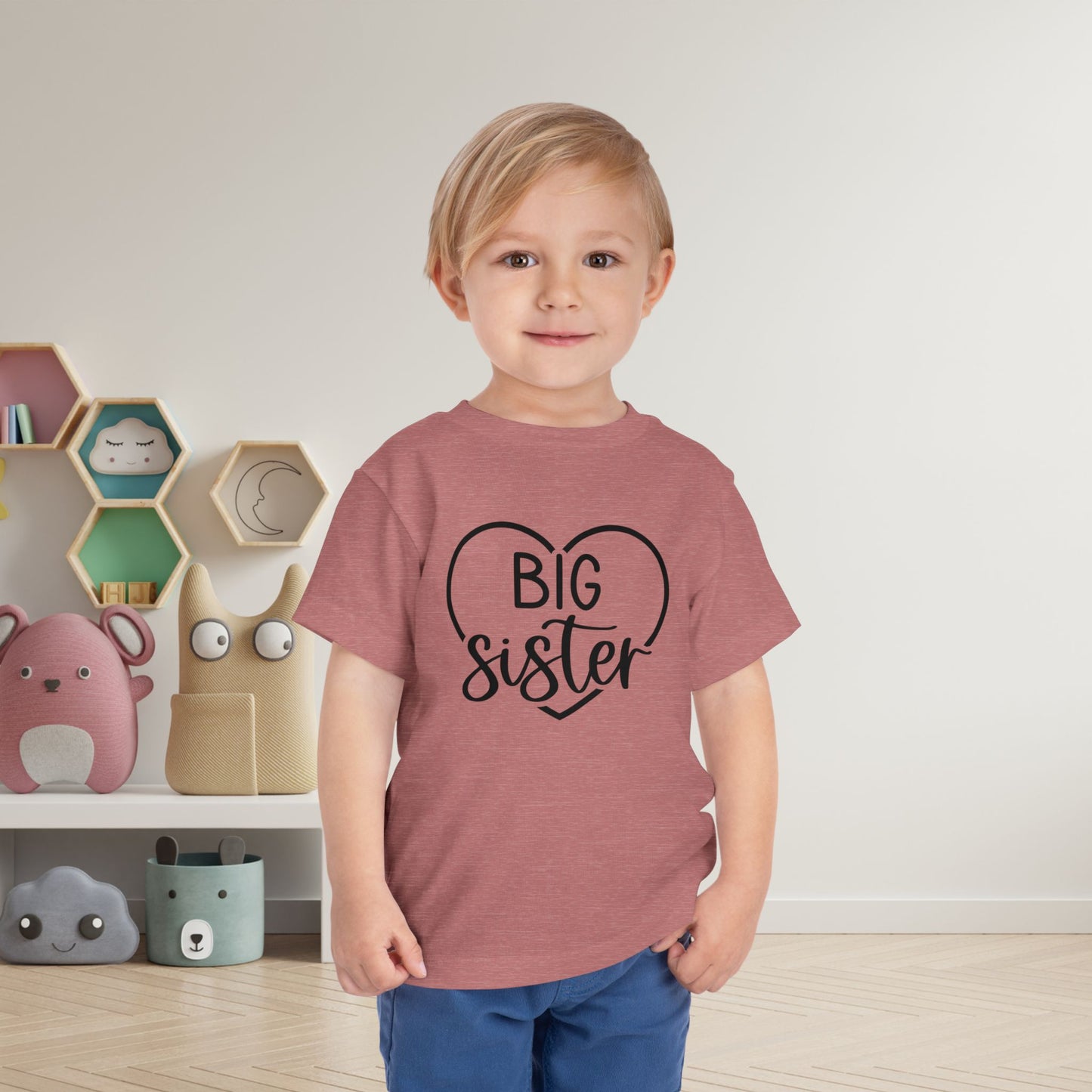 Big Sister (Heart) Toddler Tee