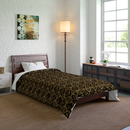 Golden Star Lattice Comforter