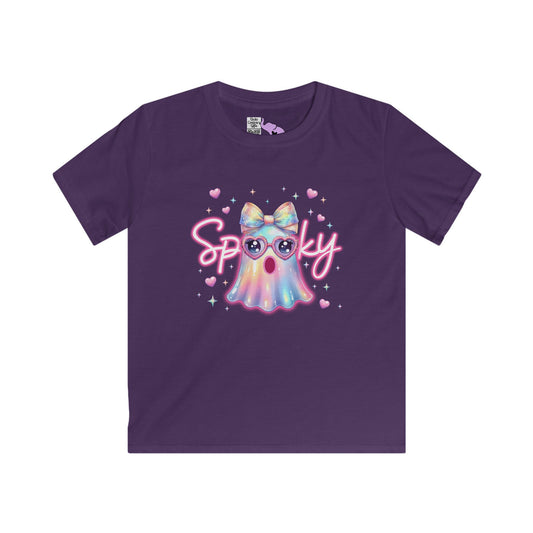 Spooky Pastel Ghost Youth Softstyle Tee