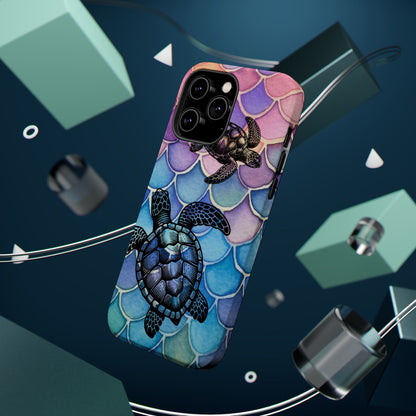 Sea Turtle Silhouette MagSafe® Compatible Tough Case for iPhone