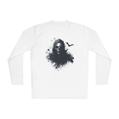Creepy Death Skull Adult Long Sleeve Tee