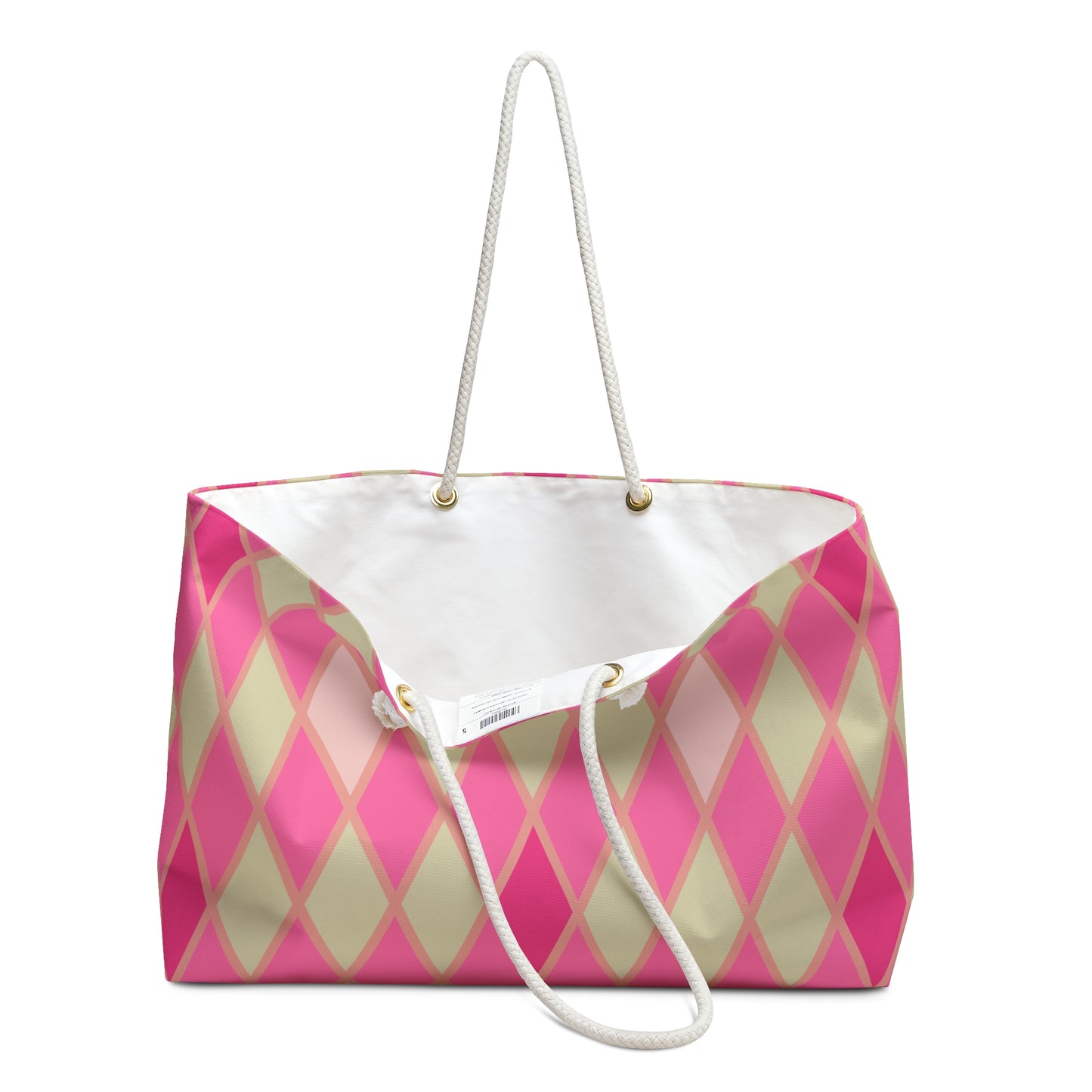 Pink Harlequin Weekender Bag