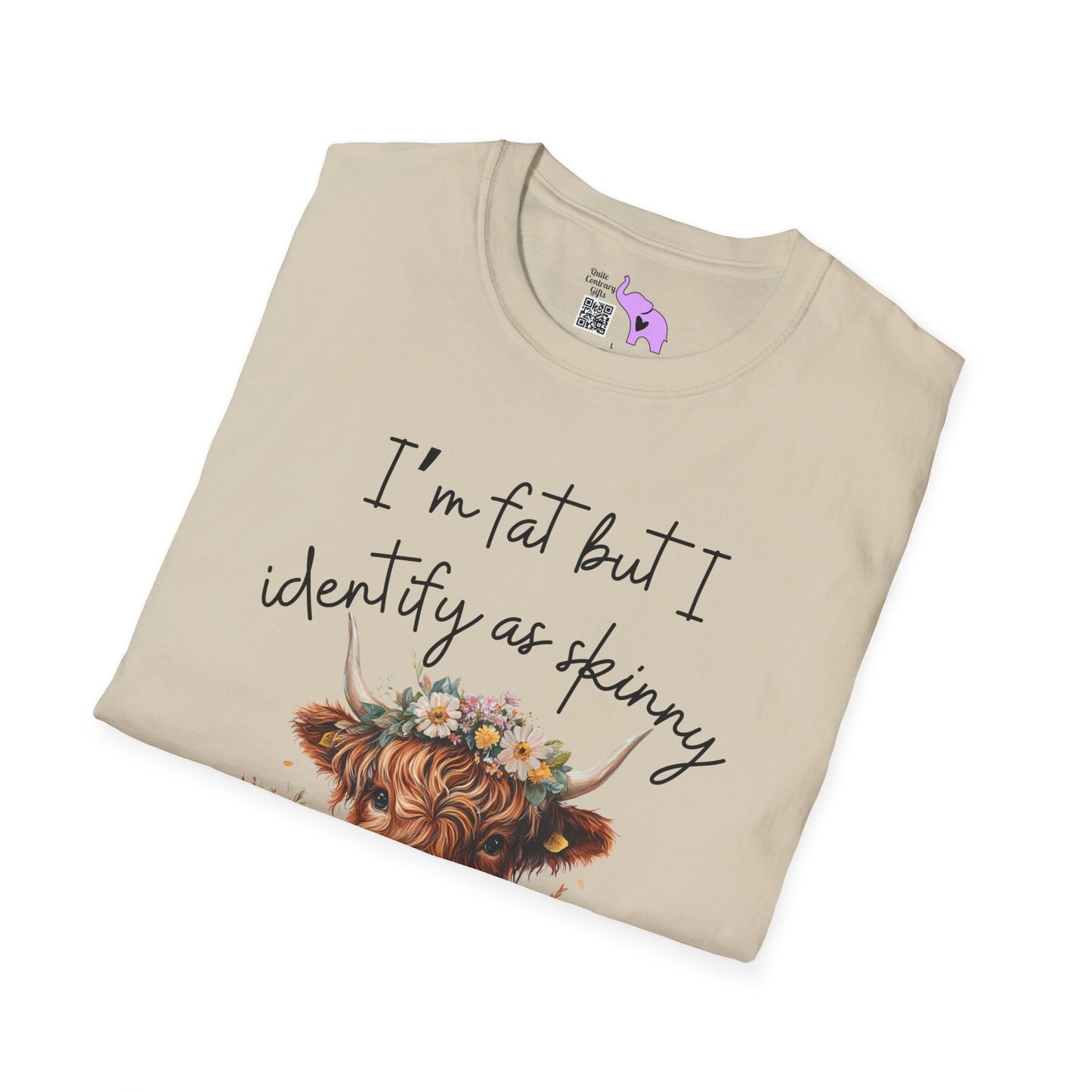 I'm Fat But I Identify as Skinny; I'm Trans-skinny Adult T-shirt