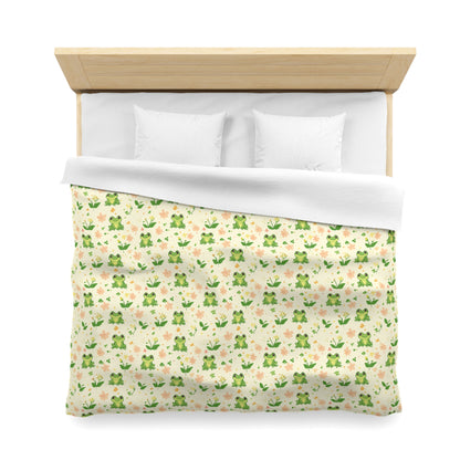 Froggy Meadow Microfiber Duvet Cover