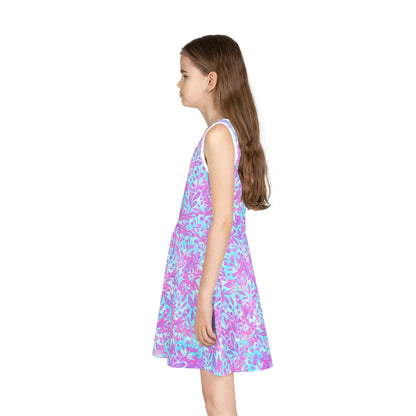 Sweet Berry Bloom Girls' Sleeveless Sundress