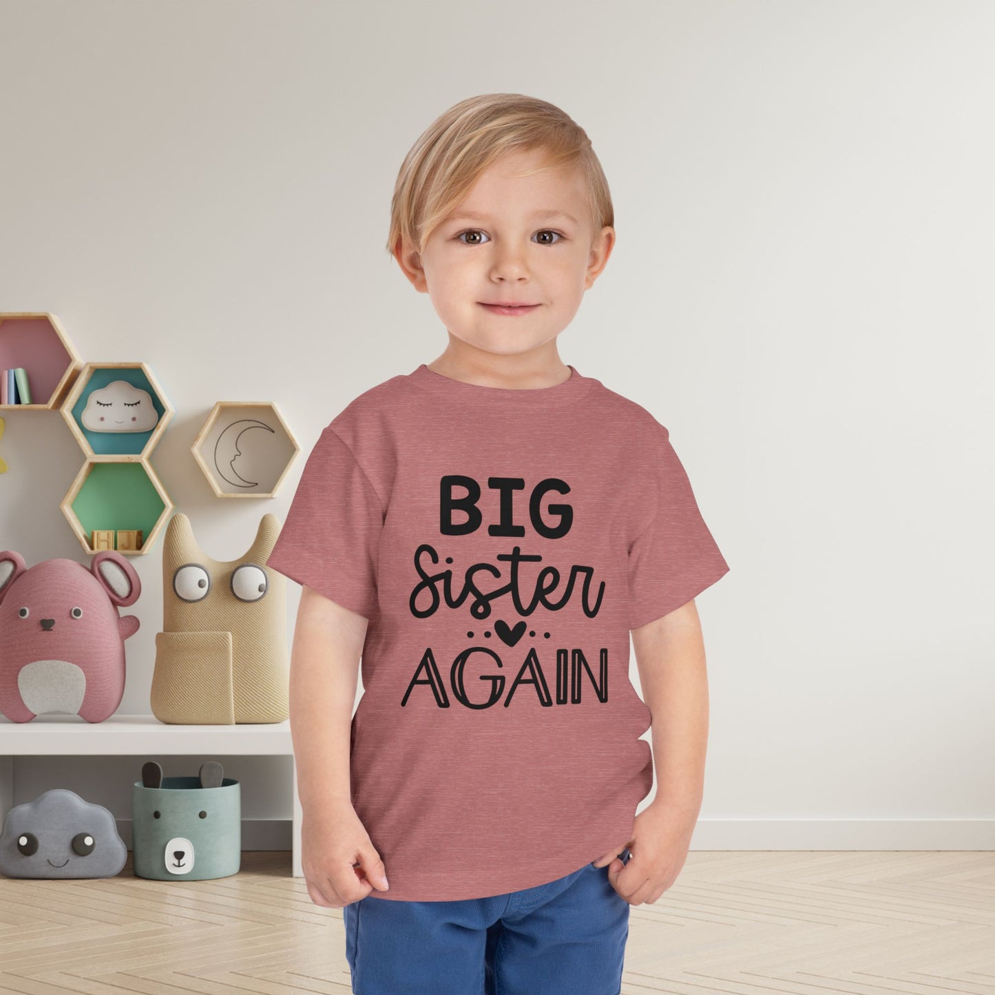 Big Sister Again Toddler Tee