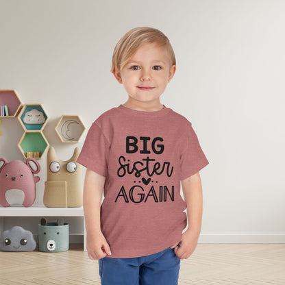 Big Sister Again Toddler Tee