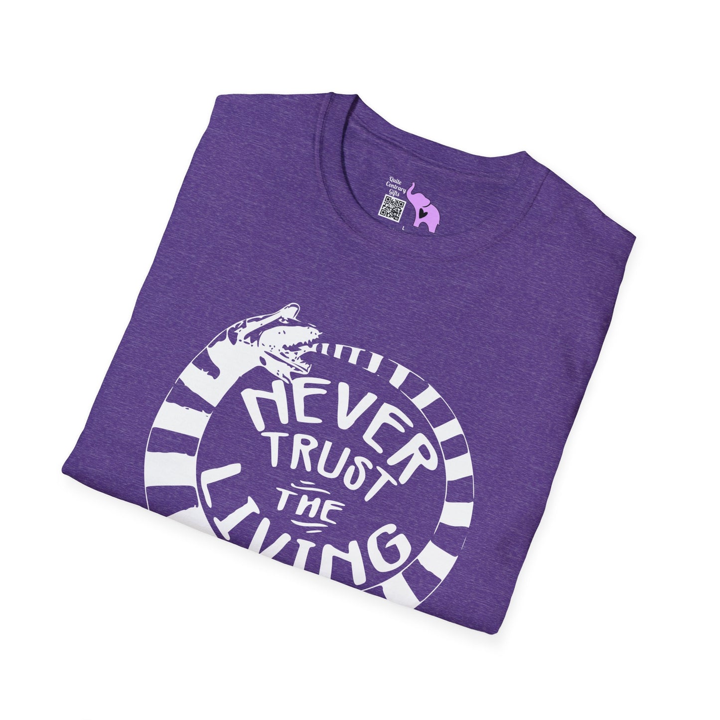 Never Trust The Living Beetlejuice Adult T-shirt
