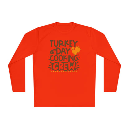 Turkey Day Cooking Crew Adult Long Sleeve Tee