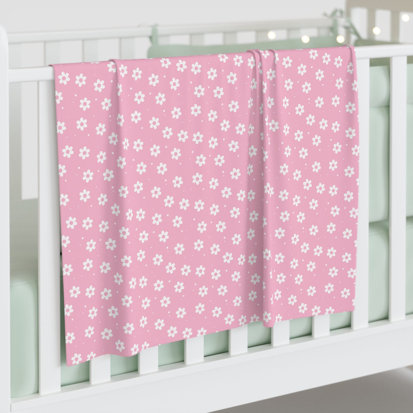 Pretty Petals & Dots Swaddle Blanket