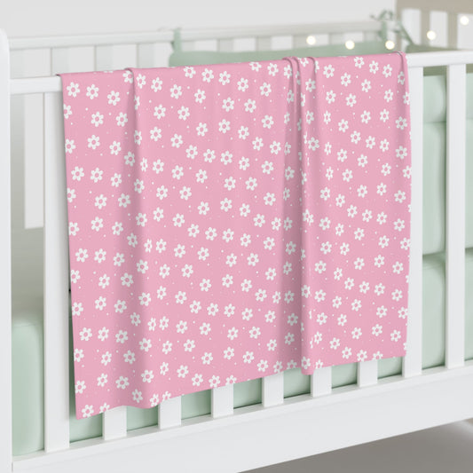 Pretty Petals & Dots Swaddle Blanket