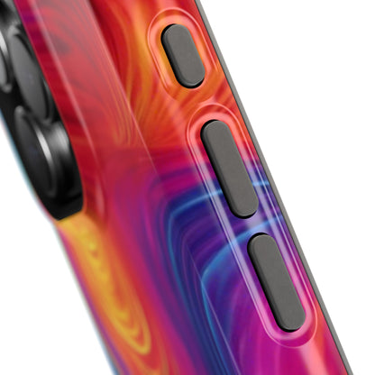 Tie Dye Color Swirl MagSafe® Compatible Tough Case for iPhone