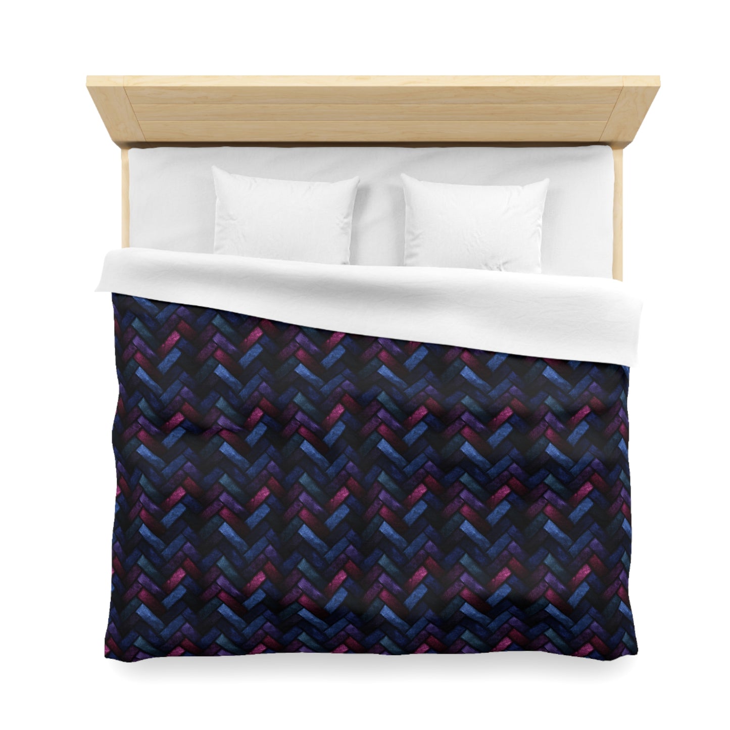 Velvet Angles Print Microfiber Duvet Cover