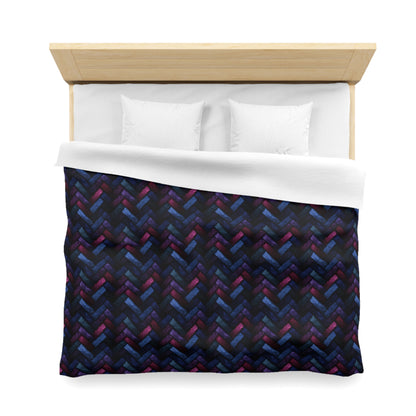Velvet Angles Print Microfiber Duvet Cover