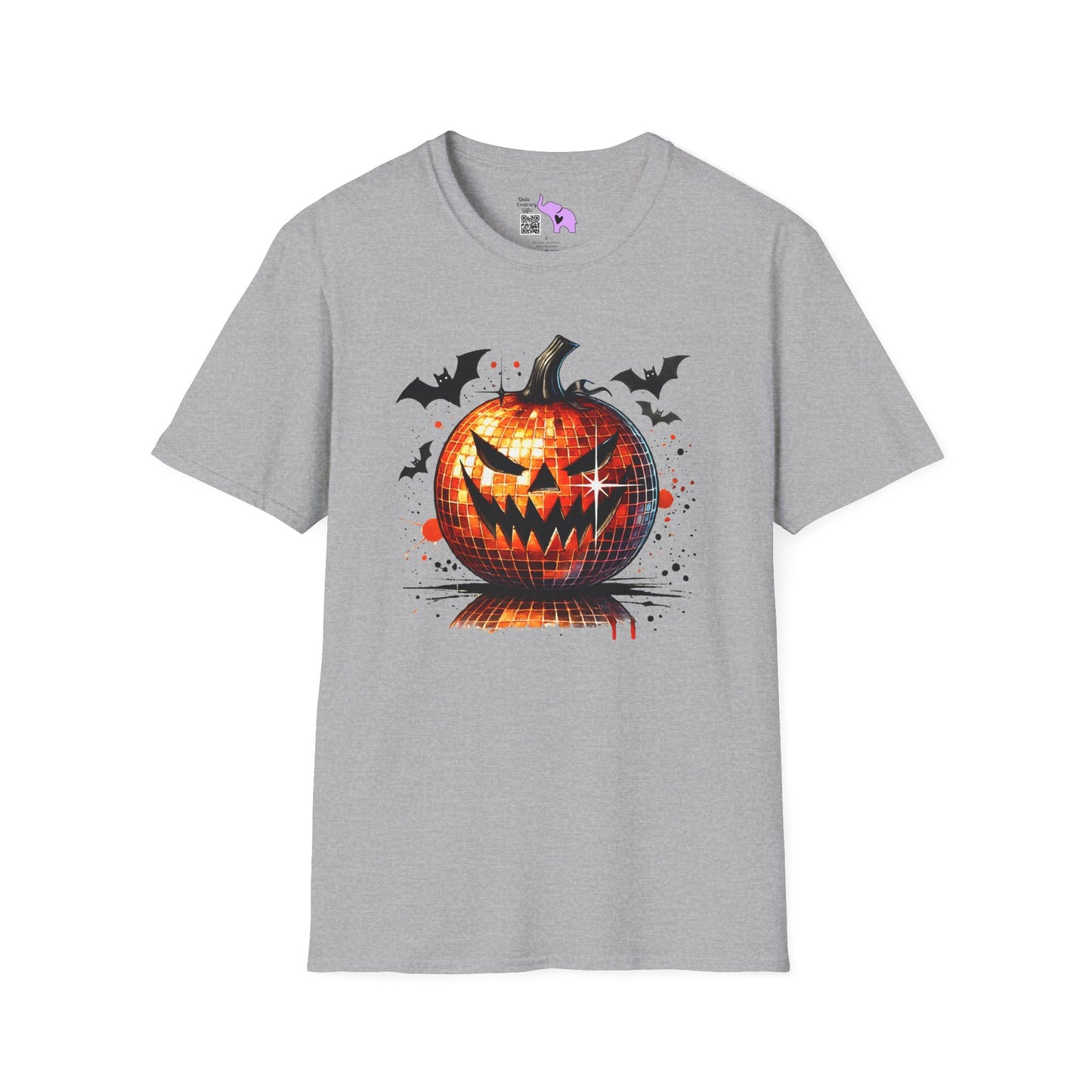 Orange Disco Pumpkin Adult T-shirt