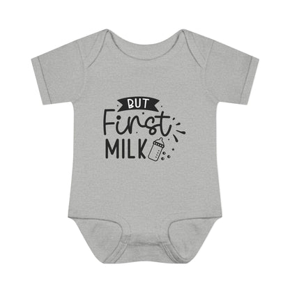 But First Milk Infant Baby Rib Bodysuit