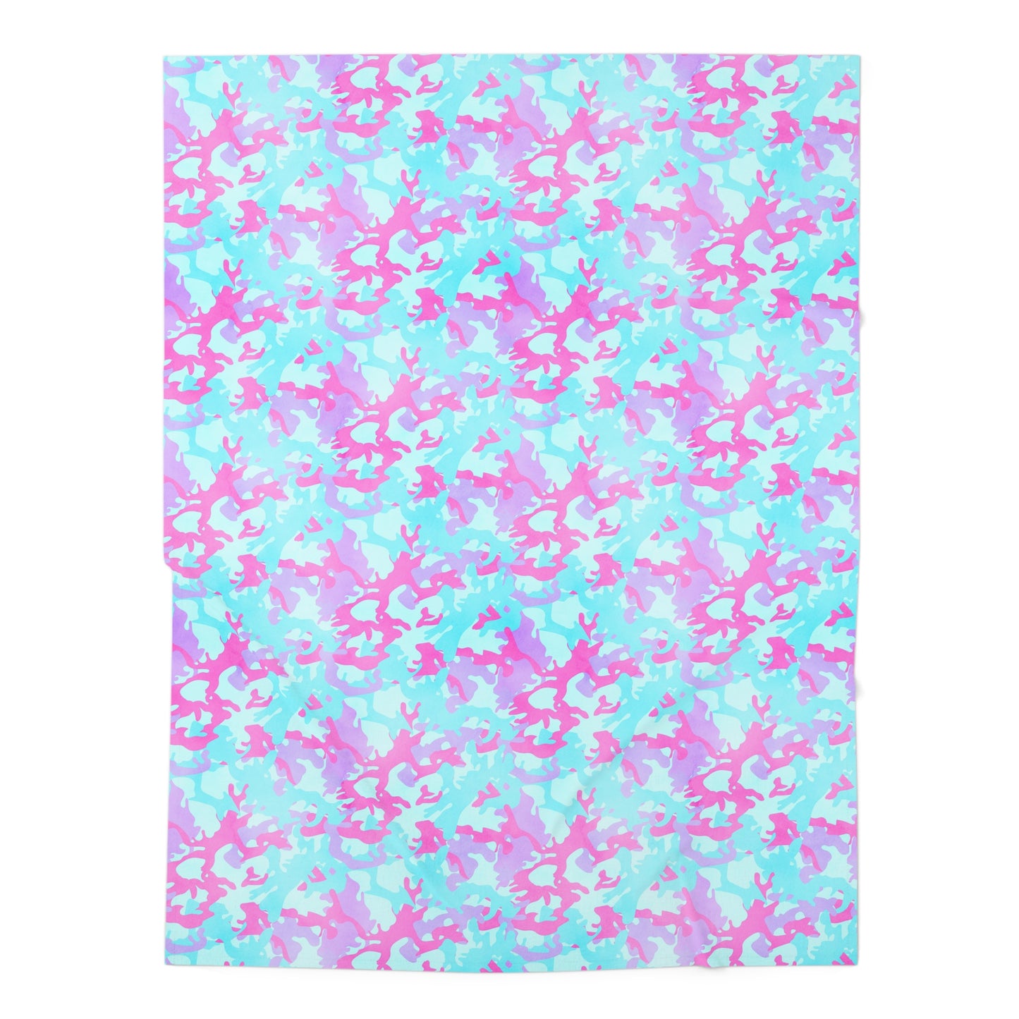 Cotton Candy Camo Baby Swaddle Blanket