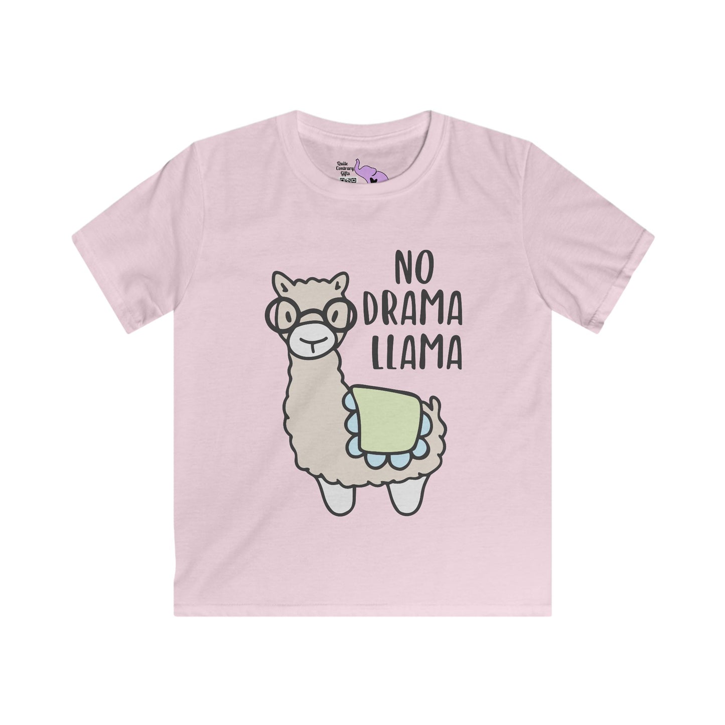 No Drama Llama Kids Softstyle Tee
