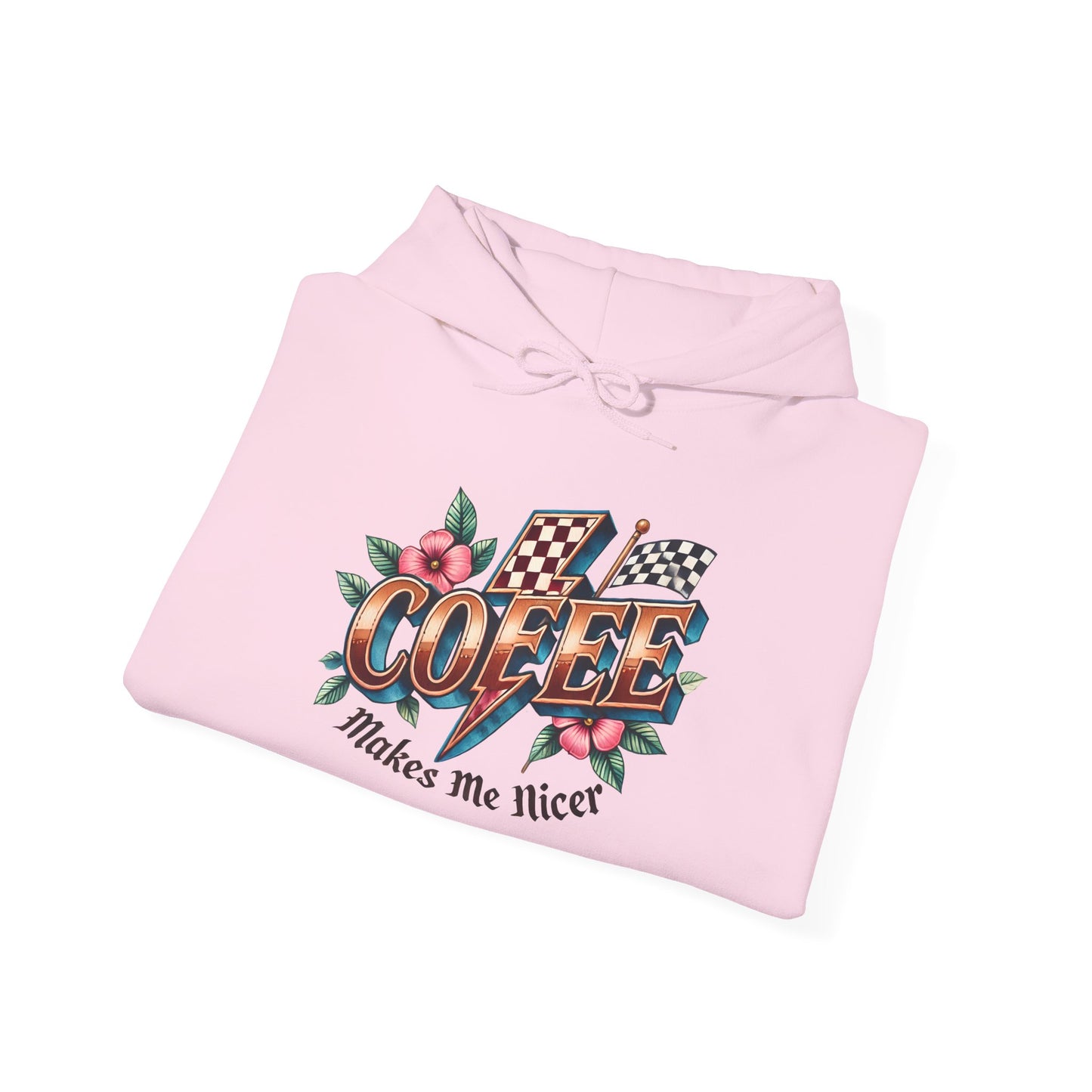 Coffee Makes Me Nicer Heavy Blend™ Hooded Sweatshirt