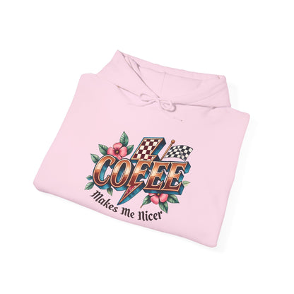 Coffee Makes Me Nicer Heavy Blend™ Hooded Sweatshirt