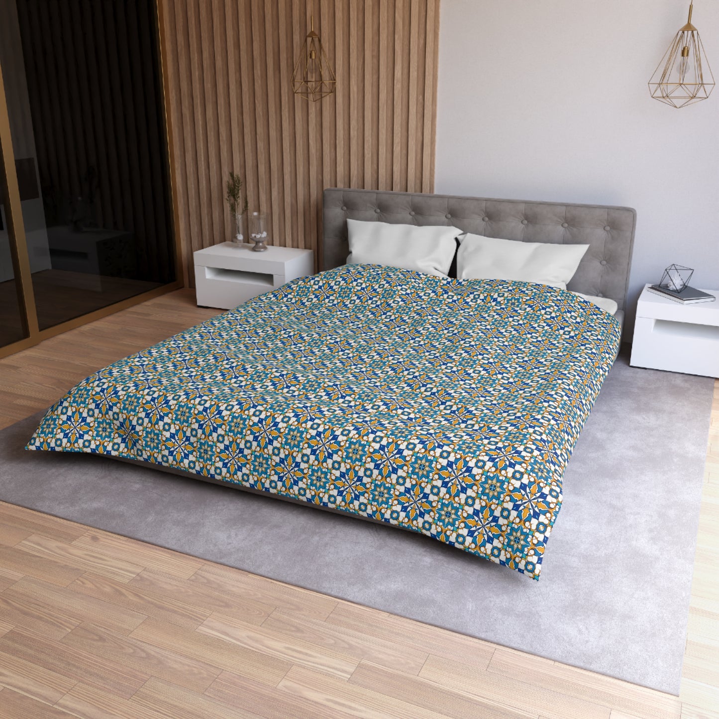 Talavera Sunburst Microfiber Duvet Cover