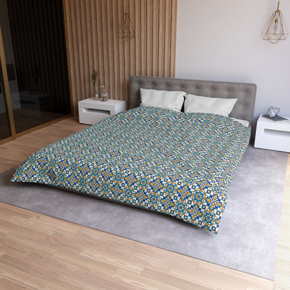 Talavera Sunburst Microfiber Duvet Cover