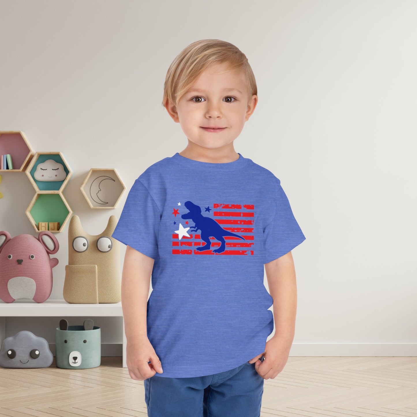 Patriotic T-Rex Toddler Tee