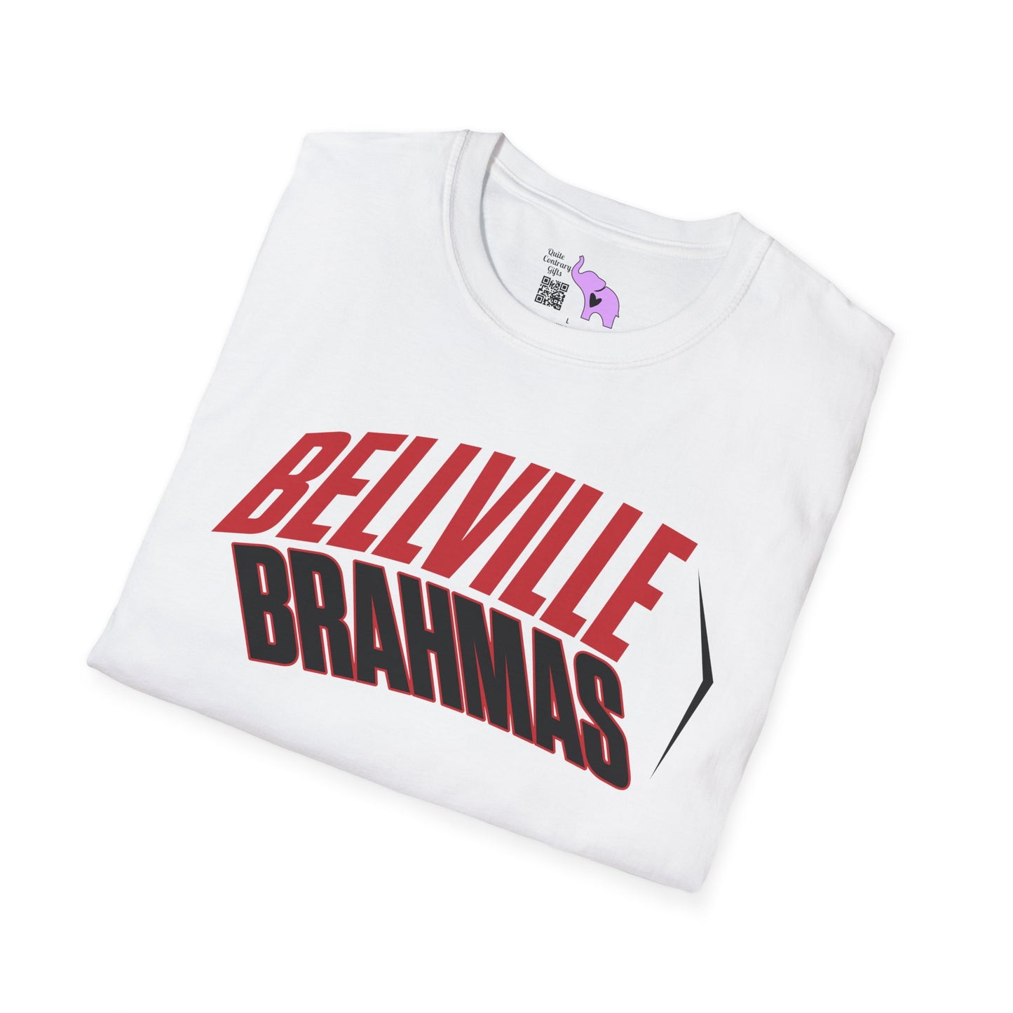 Bellville Brahmas (Angled) Adult T-shirt
