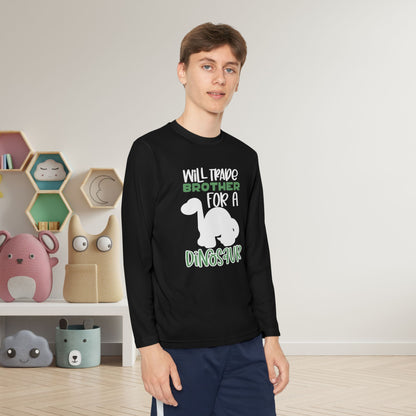 Will Trade Brother For A Dinosaur Youth Long Sleeve Tee