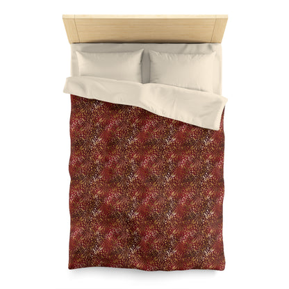 Royal Ember Blossoms Microfiber Duvet Cover