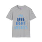 Hanukkah Love Light Latkes Adult T-shirt