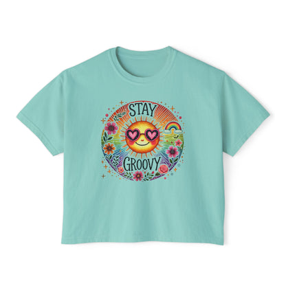 Stay Groovy Women's Boxy Tee
