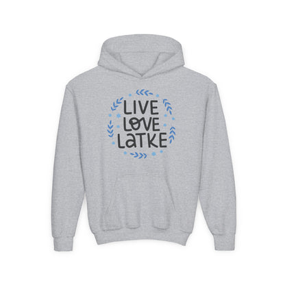 Hanukkah Live Love Latke Youth Hoodie