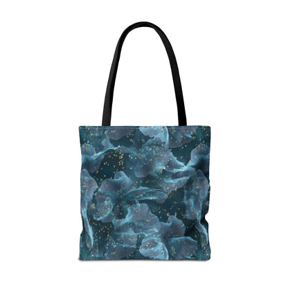 Midnight Sheer & Lace Canvas Tote Bag