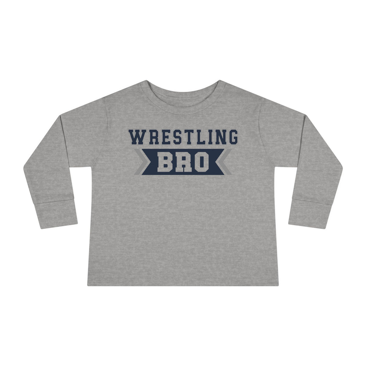 Wrestling Bro Toddler Long Sleeve Tee