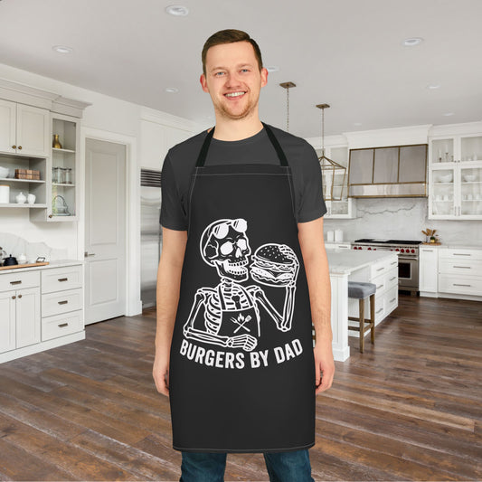 Burgers By Dad (Dad Skeleton) Apron