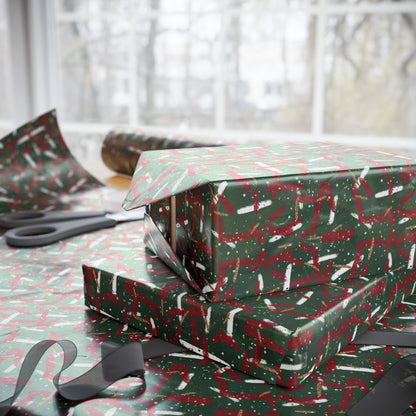 Holiday Brushstrokes Wrapping Paper