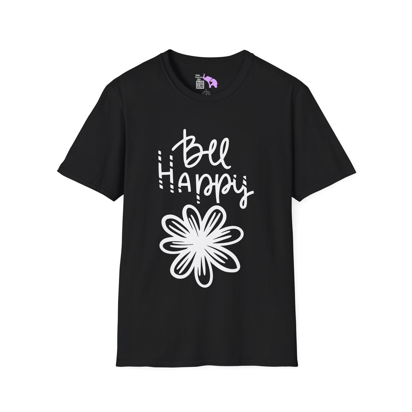 Bee Happy Adult T-shirt