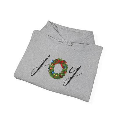 Joy w/Wreath Adult Heavy Blend™ Hooded Sweatshirt