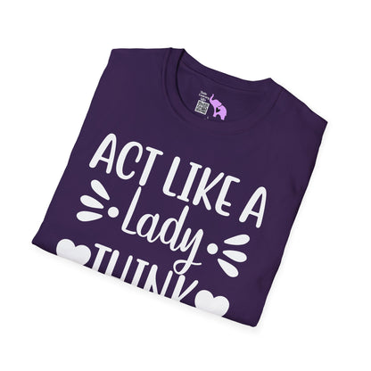 Act Like A Lady Think Like A Boss Adult T-shirt