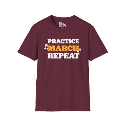 ""Practice March Repeat Adult T-shirt