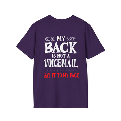 My Back is not a Voicemail... Adult T-shirt