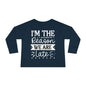 I'm The Reason We Are Late Toddler Long Sleeve Tee