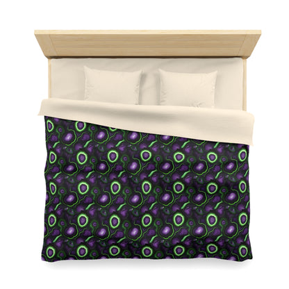 Amethyst & Lime Fracture Microfiber Duvet Cover