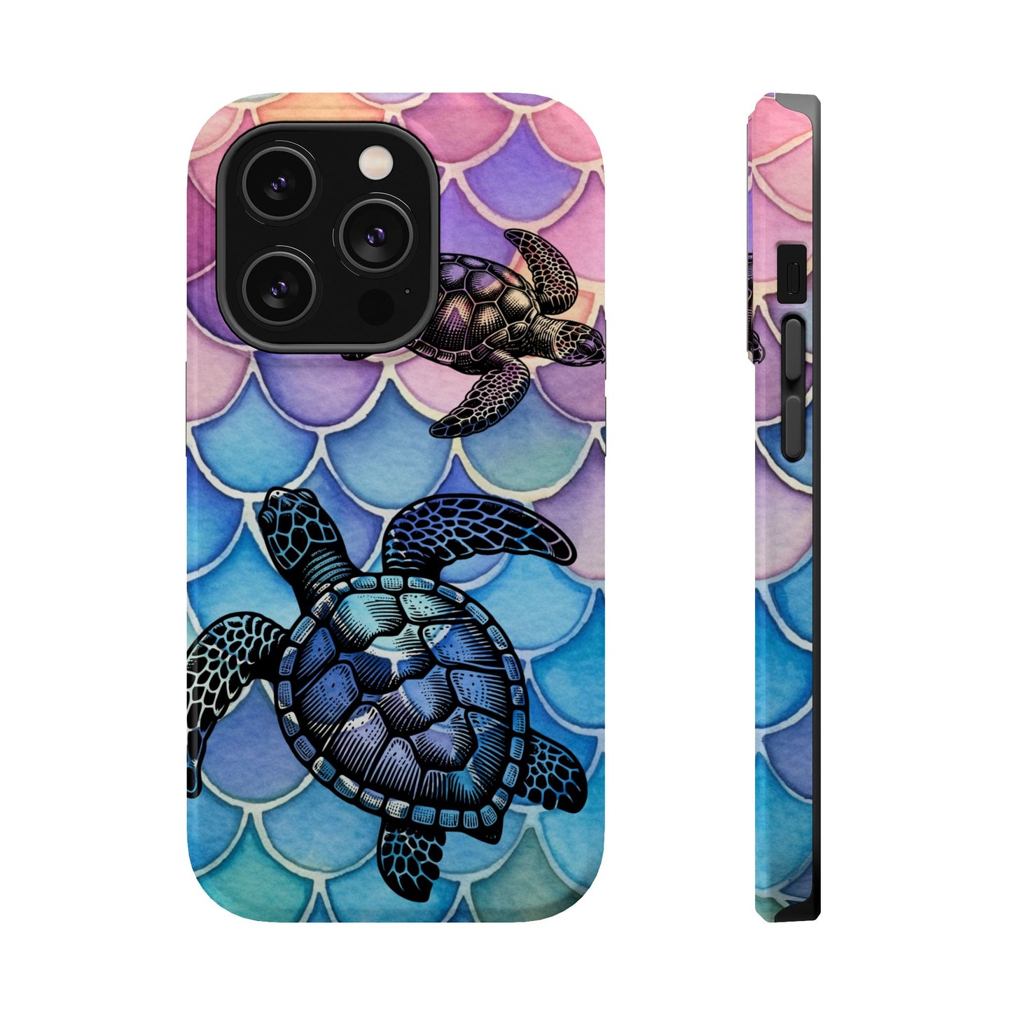 Sea Turtle Silhouette MagSafe® Compatible Tough Case for iPhone