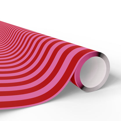 Be Mine Stripes Wrapping Paper