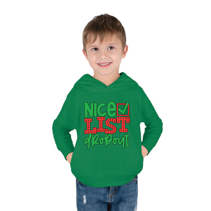 Nice List Dropout Toddler Pullover Fleece Hoodie