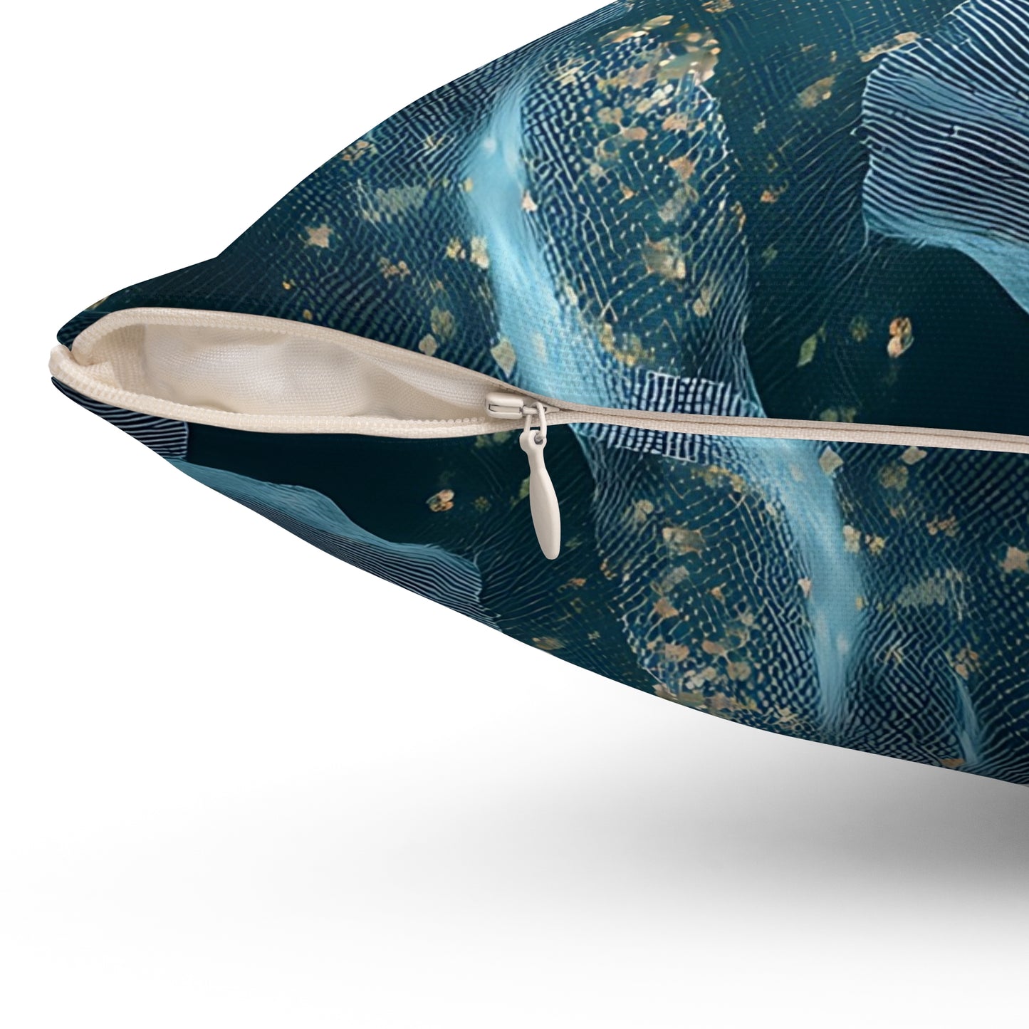Midnight Sheer & Lace Throw Pillow