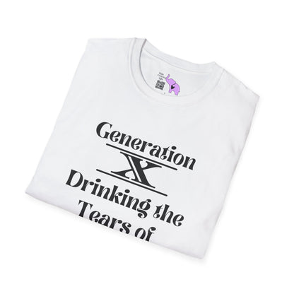 GenX Drinking Millennial Tears T-shirt