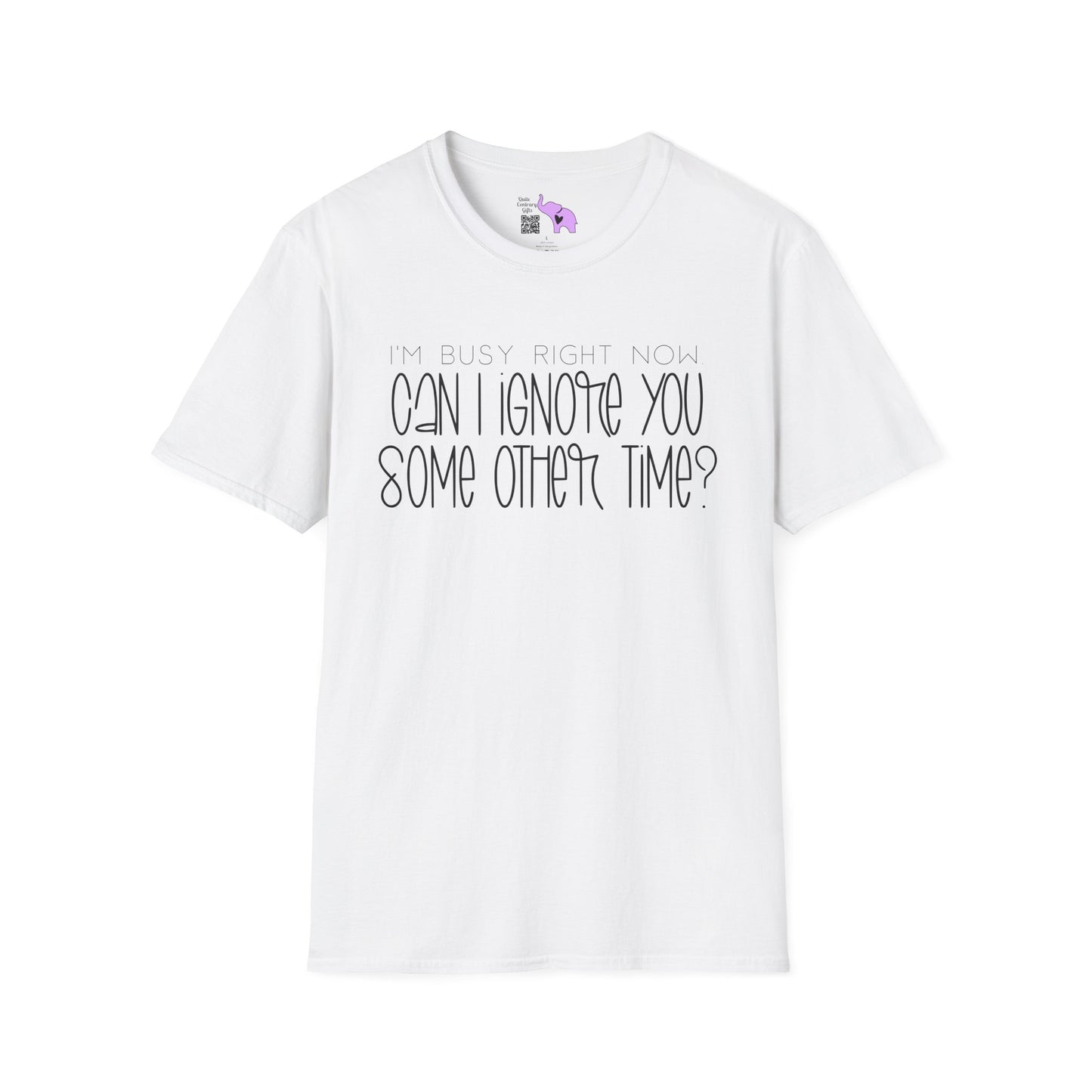 I'm Busy Right Now Can I Ignore You Some Other Time Adult T-shirt